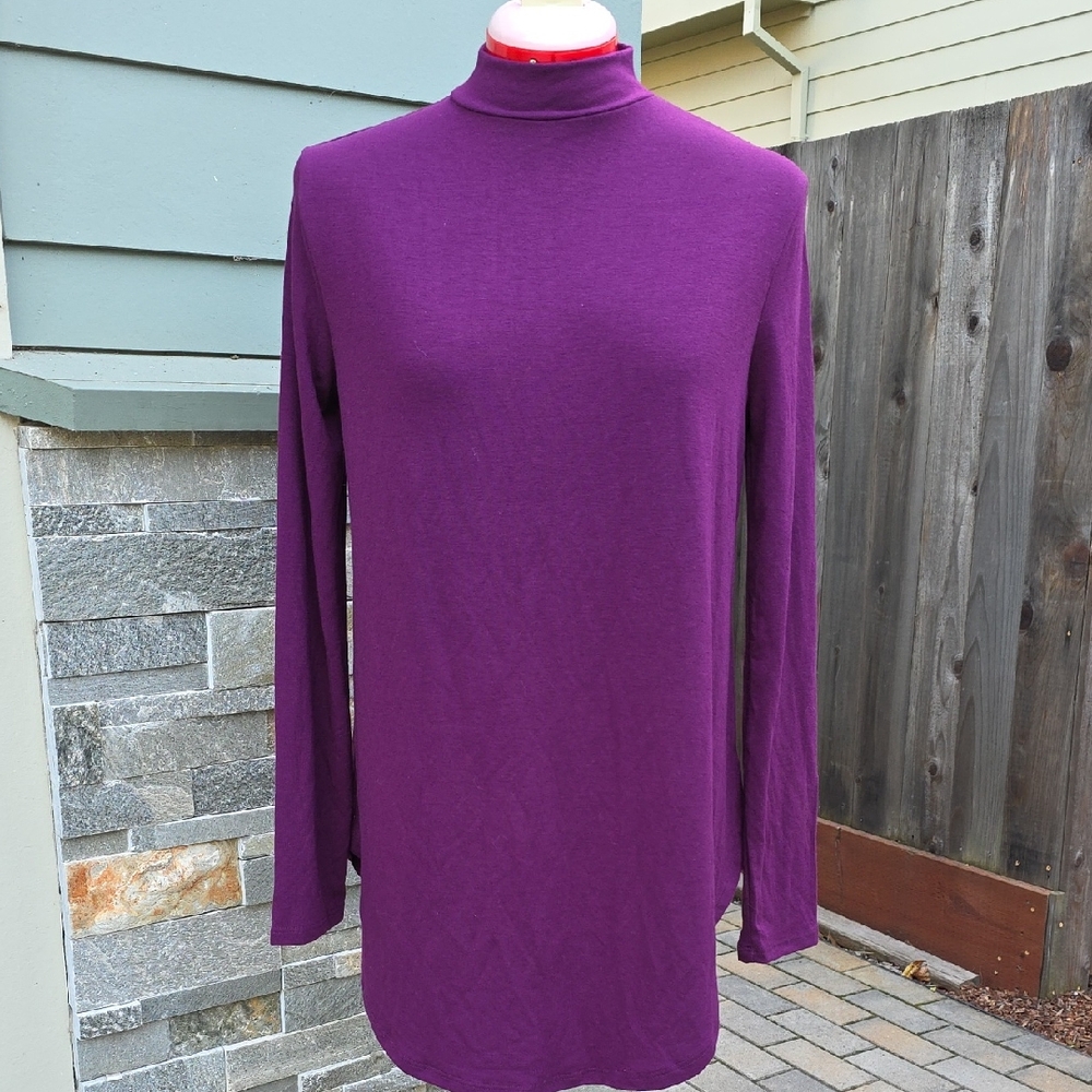 Zenana Vibrant Purple Long Sleeve Dress